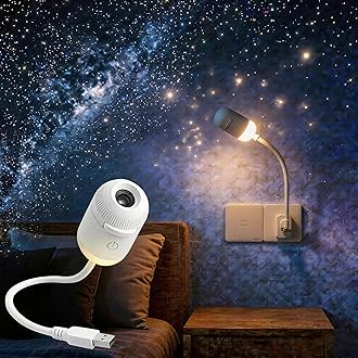 3-Lens Galaxy Star Projector Night Light | USB
